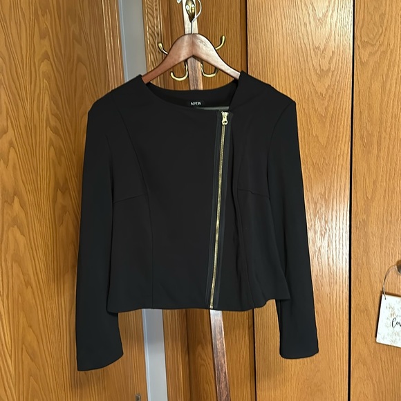 Apt. 9 Jackets & Blazers - Apt. 9 Side Zip Jacket Black L Motorcycle style